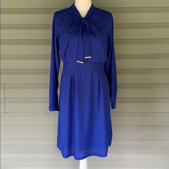 Worthington Dresses & Skirts - WORTHINGTON Royal Blue Retro Shirt Dress